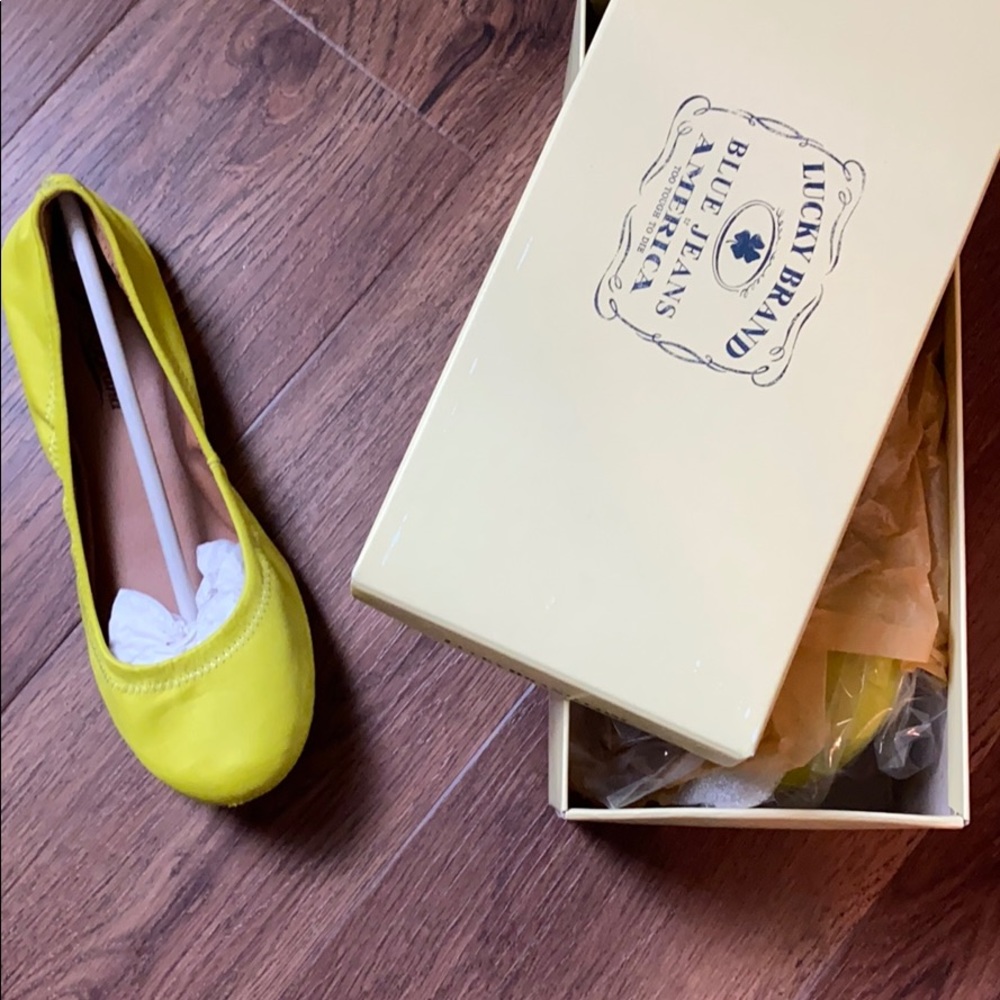 Bright Yellow Lucky Brand Flats